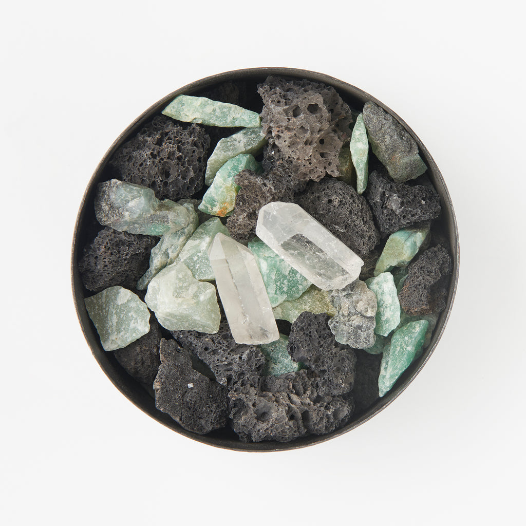 ラヴァ天然石 グリーン 商品画像真上