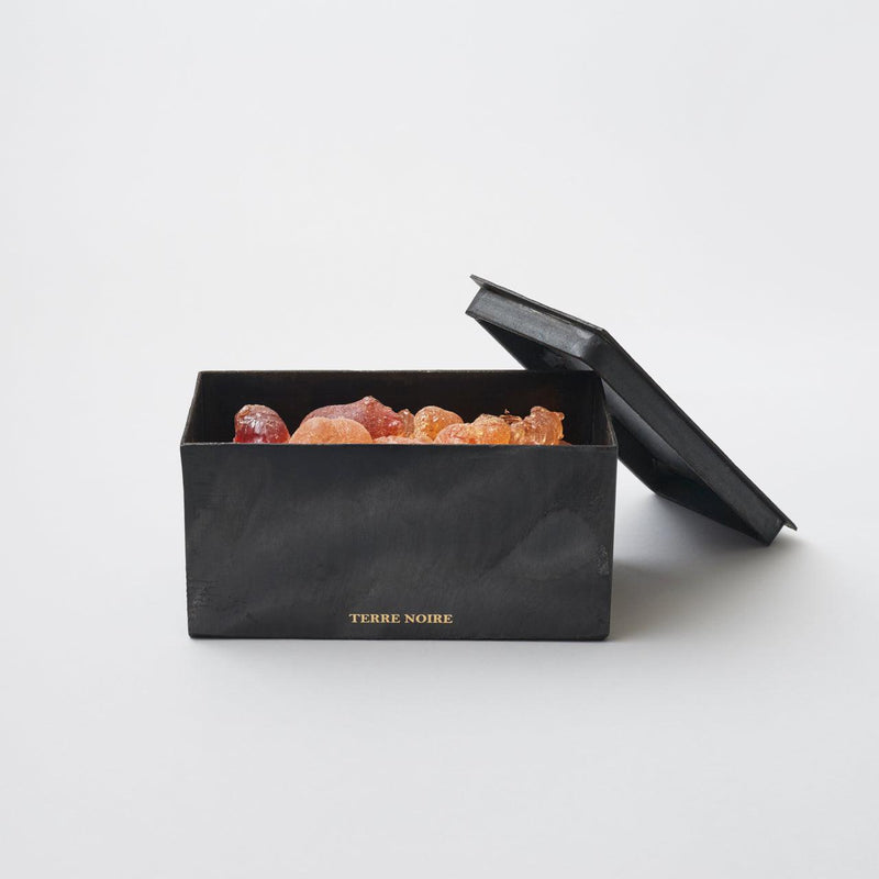 ポプリ ブラックブロック / アンバー(琥珀樹脂) 14×7×7