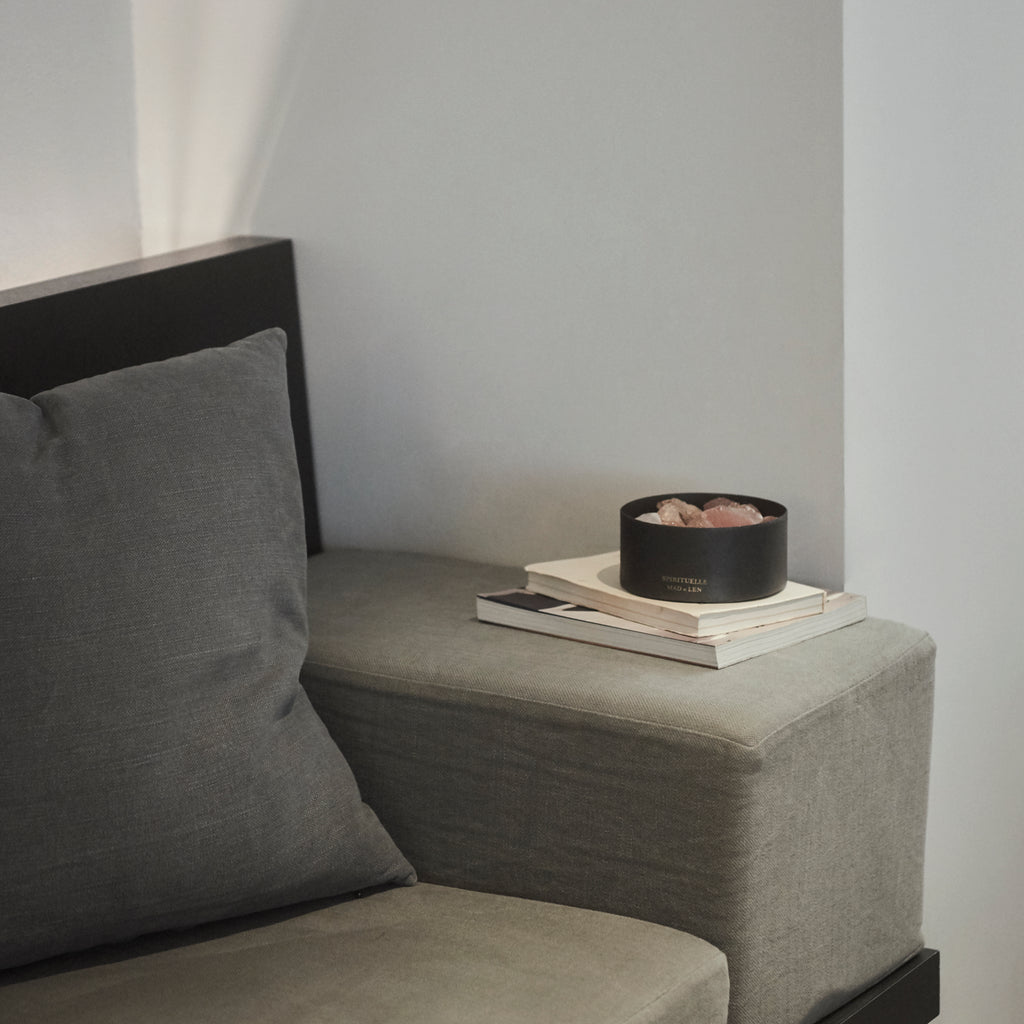 ポプリ フラット / アンバー(琥珀樹脂) + クリスタル スモール